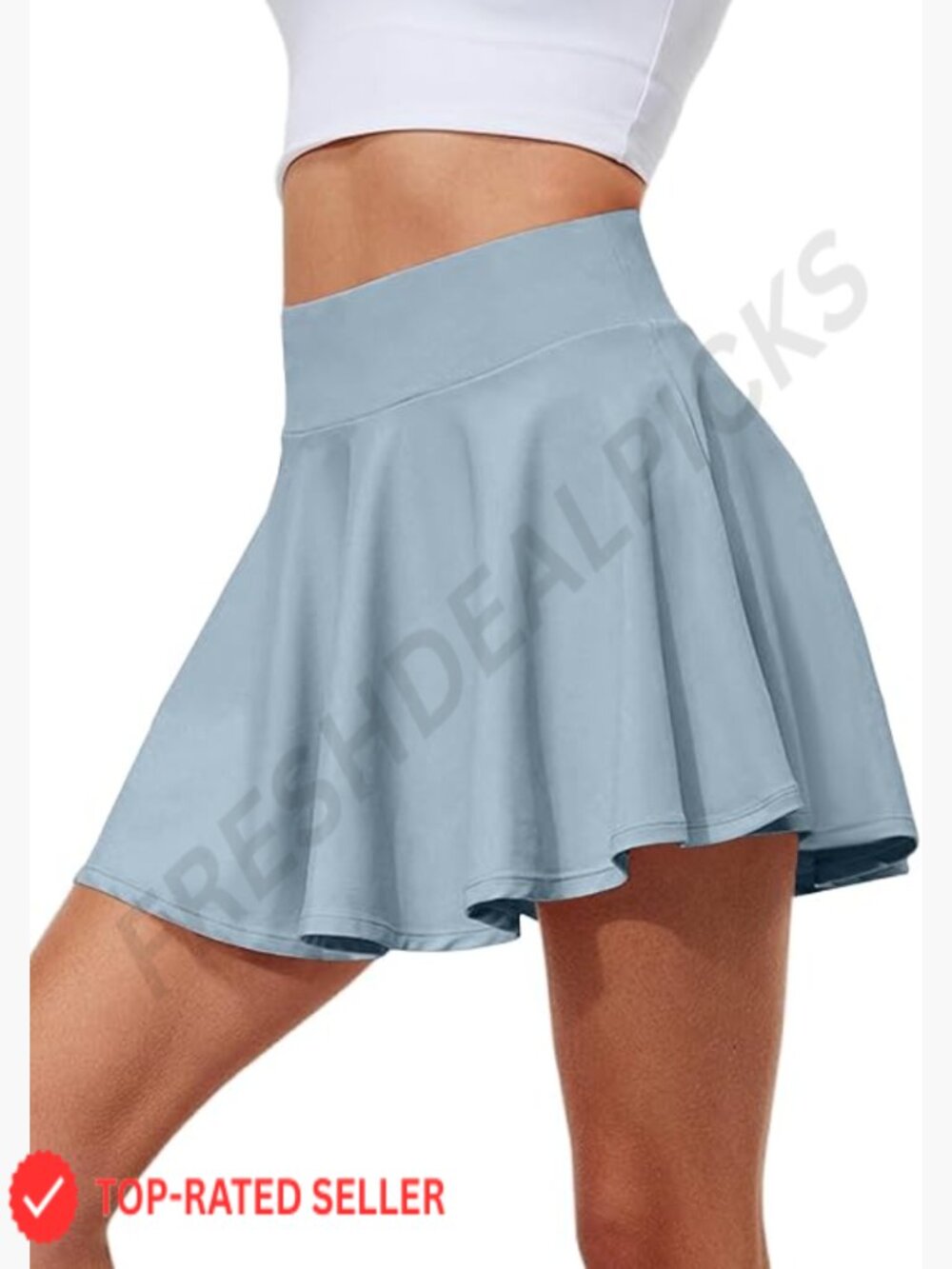 Pleated Tennis Skirt High Waisted Golf Skort Tummy Control Shorts Pockets